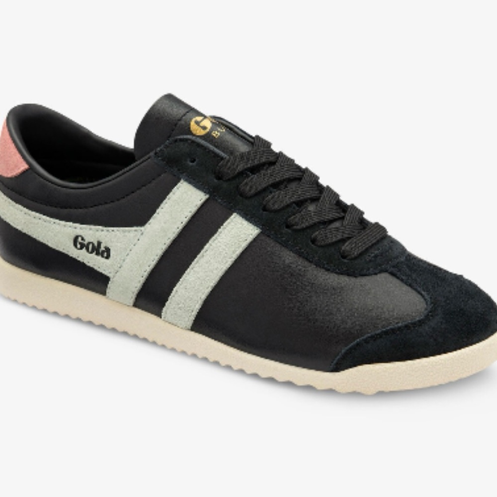 Gola Black with Cream and Pink Trim Women's Sneakers